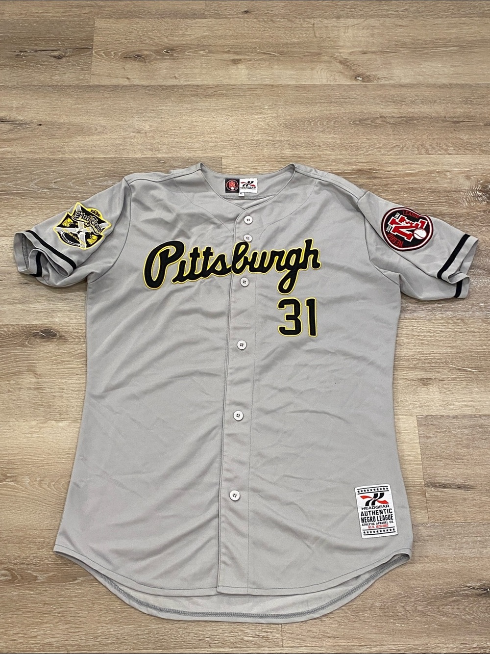 Pittsburgh Crawfords Negro League Pirates Headgear Jimmie Crutchfield Jersey